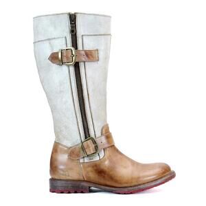 Bed Stu Gogo Lug Sole Mid-Calf Boots Buckle Leather Women's Sz 8 MSRP‎ $345
